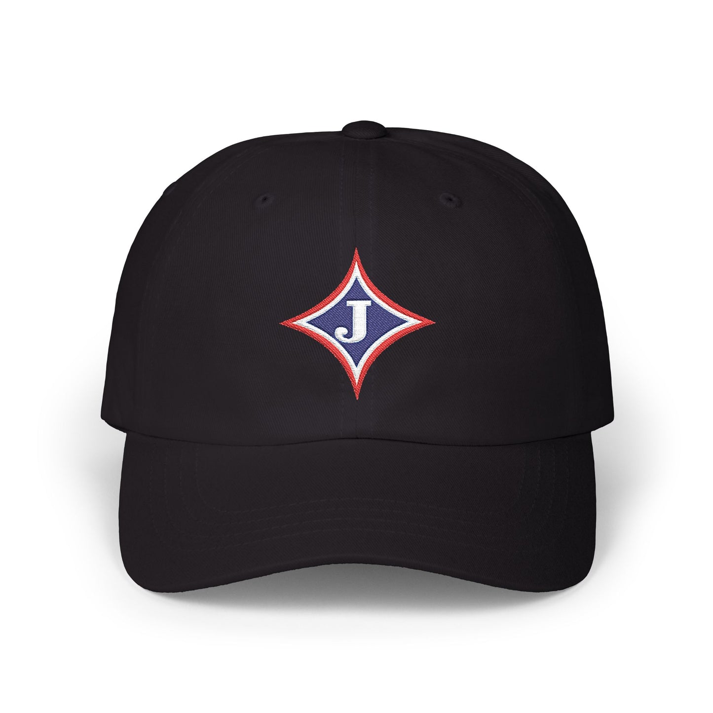 Embroidered Diamond 'J' Classic Dad Cap