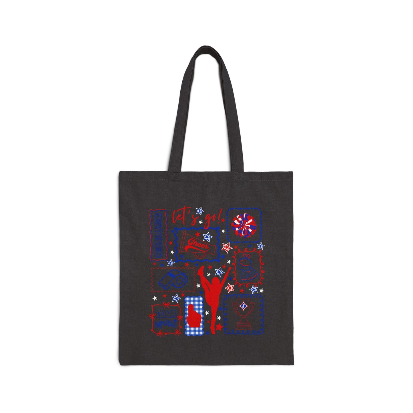 Cheer Icon Grid Tote Bag