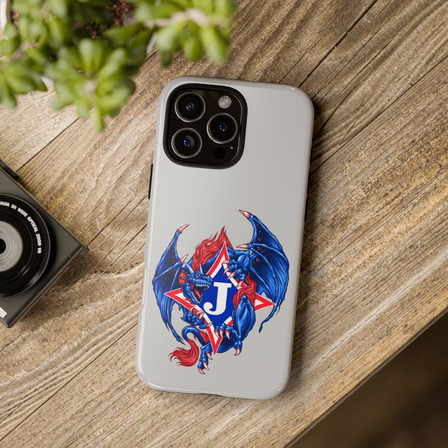 Exclusive Dragon J Personalized Tough Phone Case (Add Your Name)