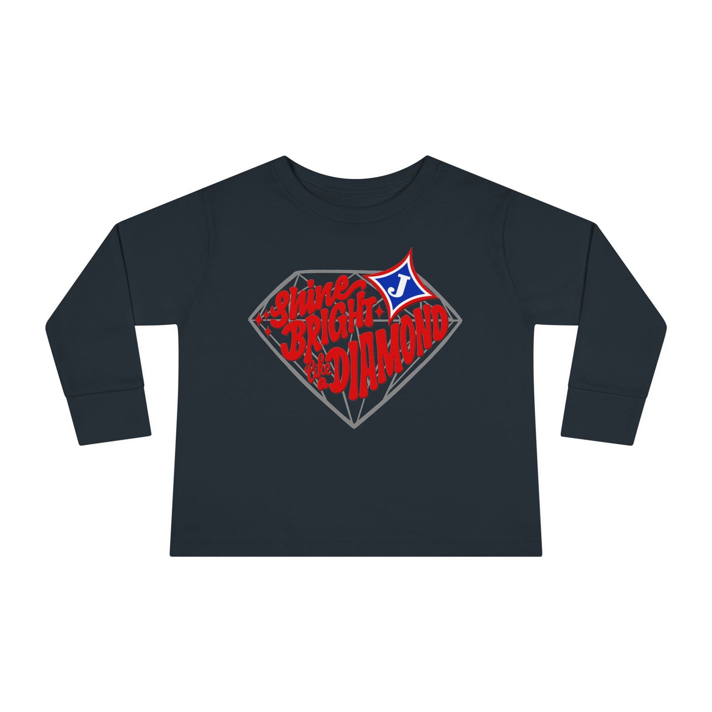 Shine Bright Like A Diamond Toddler Long Sleeve Tee