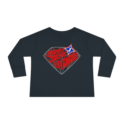 Shine Bright Like A Diamond Toddler Long Sleeve Tee