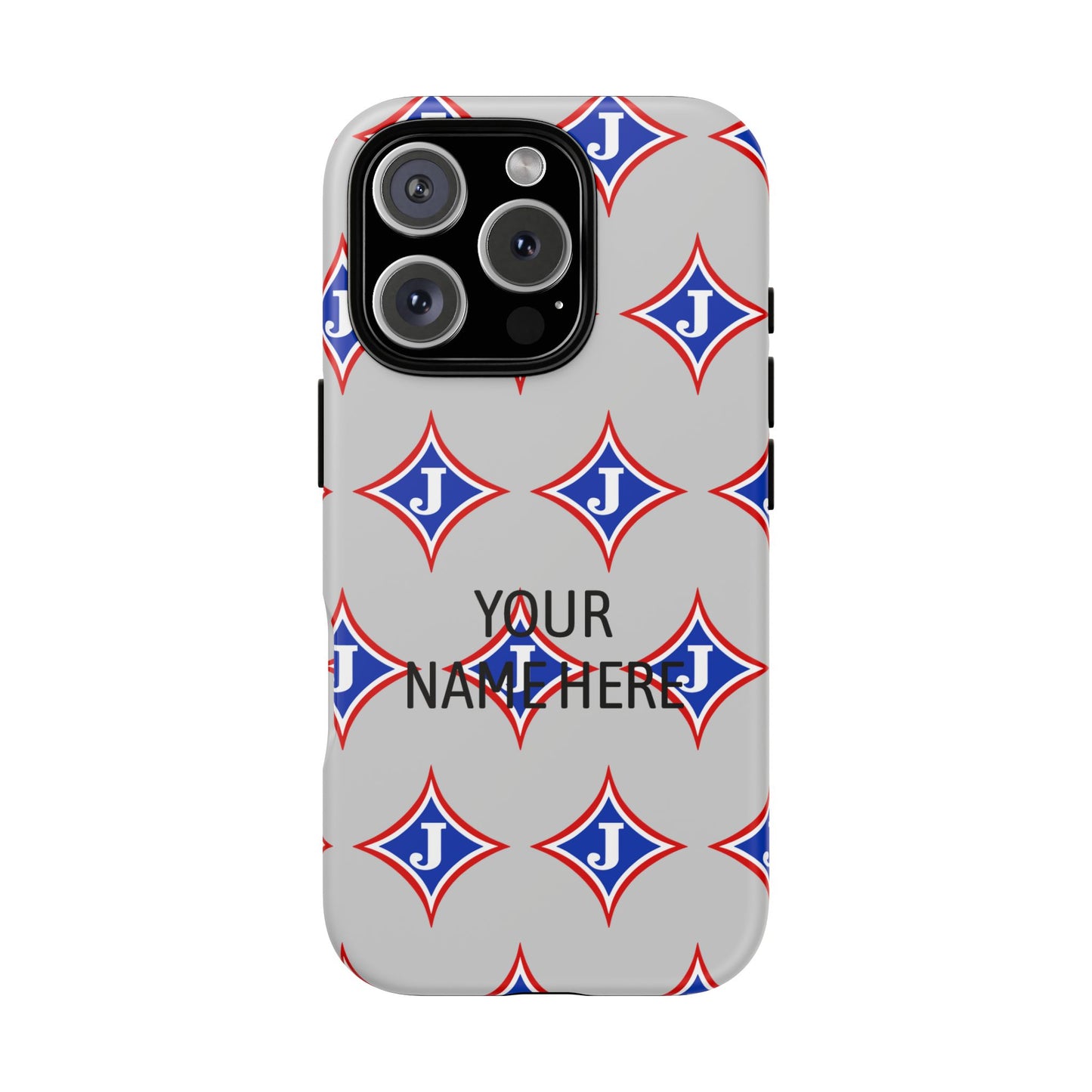 Jefferson J Diamond Personalized Tough Phone Case (Add Your Name)