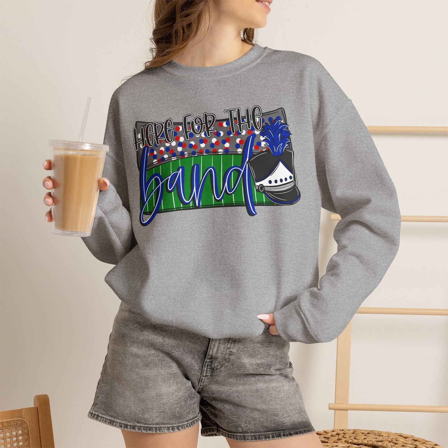 Here For The Band Sweatshirt (Gildan)