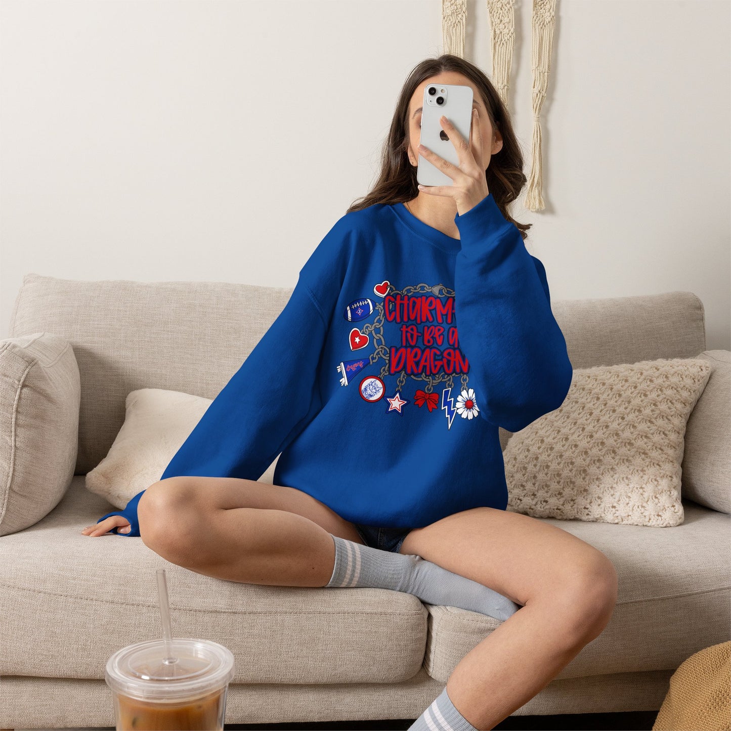 Charmed To Be A Dragon Sweatshirt (Gildan)