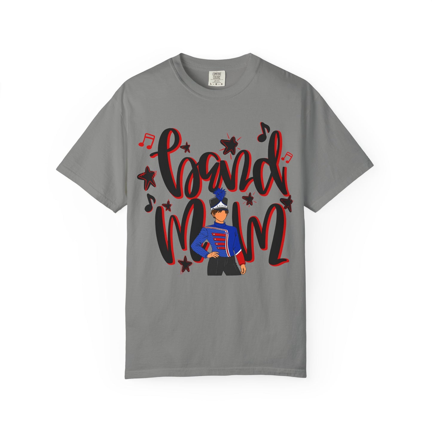 Band Mom Red Boy Short Sleeve Tee (Comfort Colors)