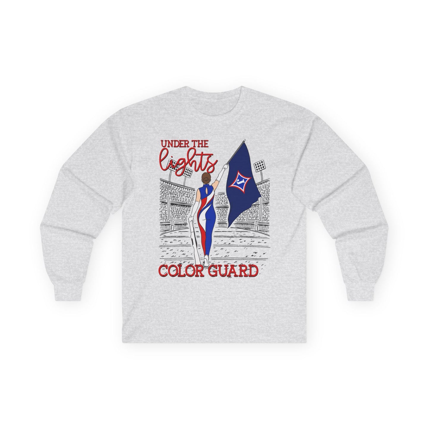 Under The Lights Color Guard Long Sleeve Tee (Gildan)
