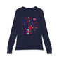 Cheer Icon Grid Youth Long Sleeve Tee