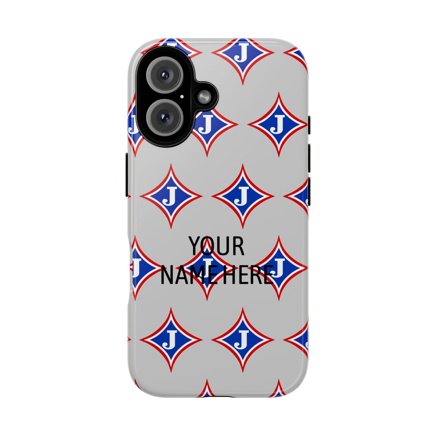 Jefferson J Diamond Personalized Tough Phone Case (Add Your Name)