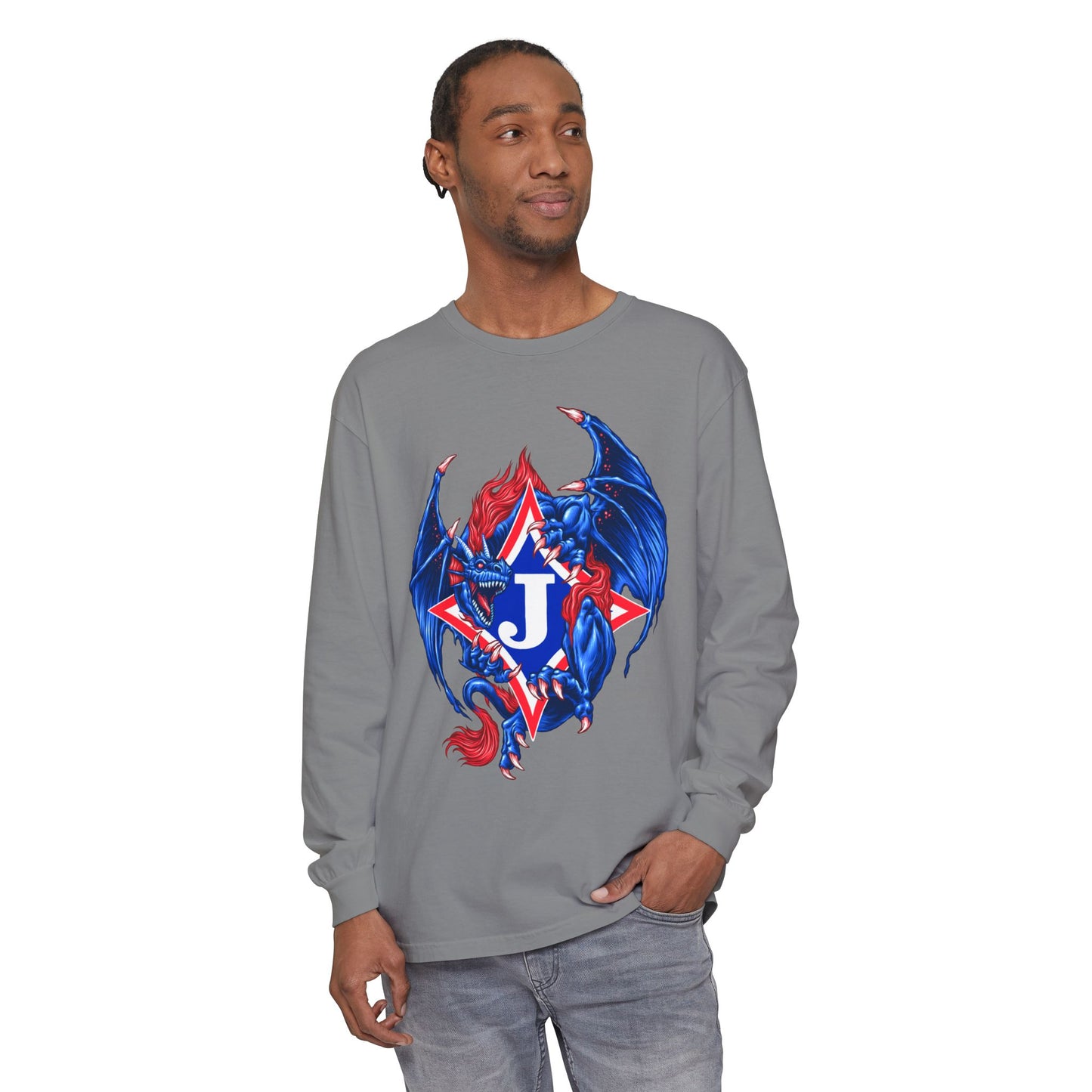 Exclusive Dragon J Long Sleeve Tee (Comfort Colors)