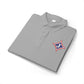Embroidered Jefferson Diamond Shirt — Classic White Performance Golf Polo