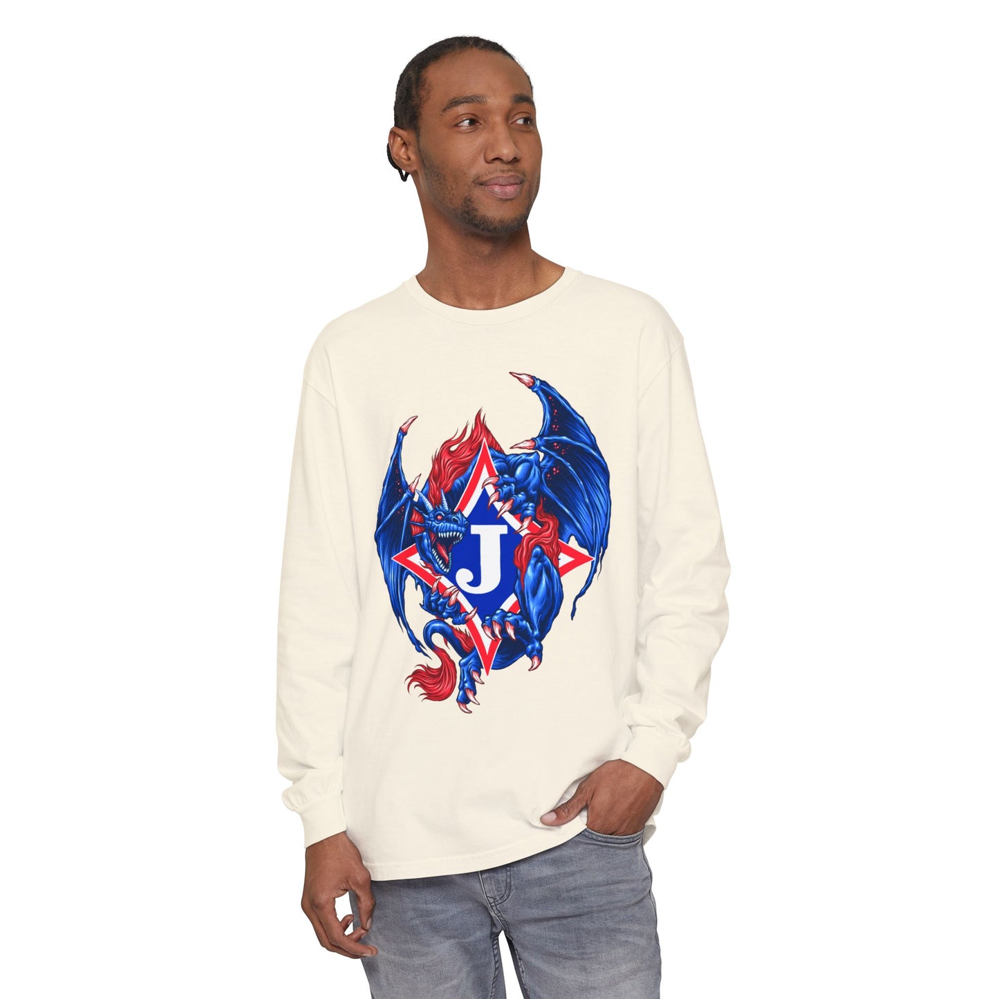 Exclusive Dragon J Long Sleeve Tee (Comfort Colors)