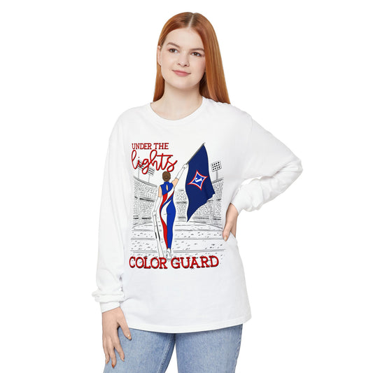 Under The Lights Color Guard Long Sleeve Tee (Comfort Colors)