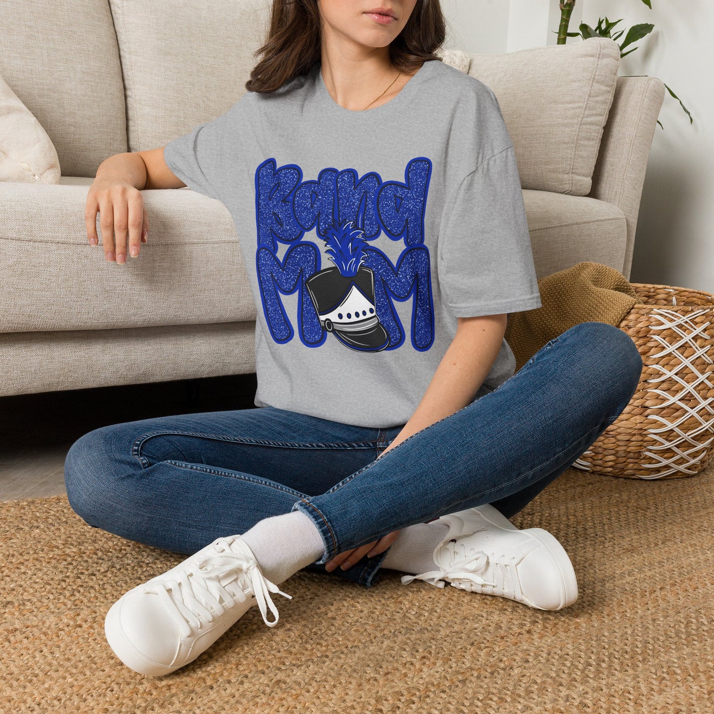Band Mom Hat Short Sleeve Tee (Gildan)