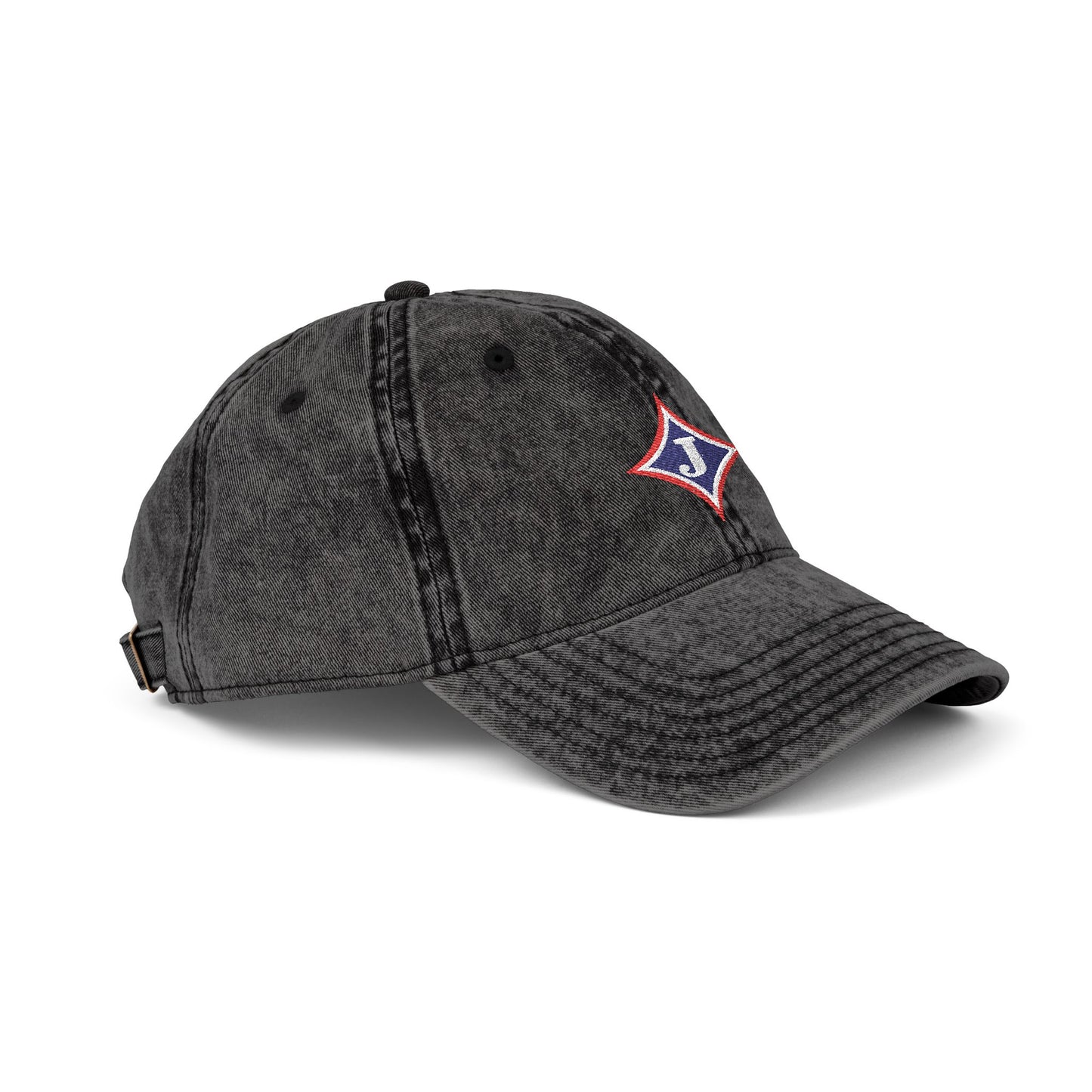 Jefferson J Diamond Vintage Embroidered Baseball Cap