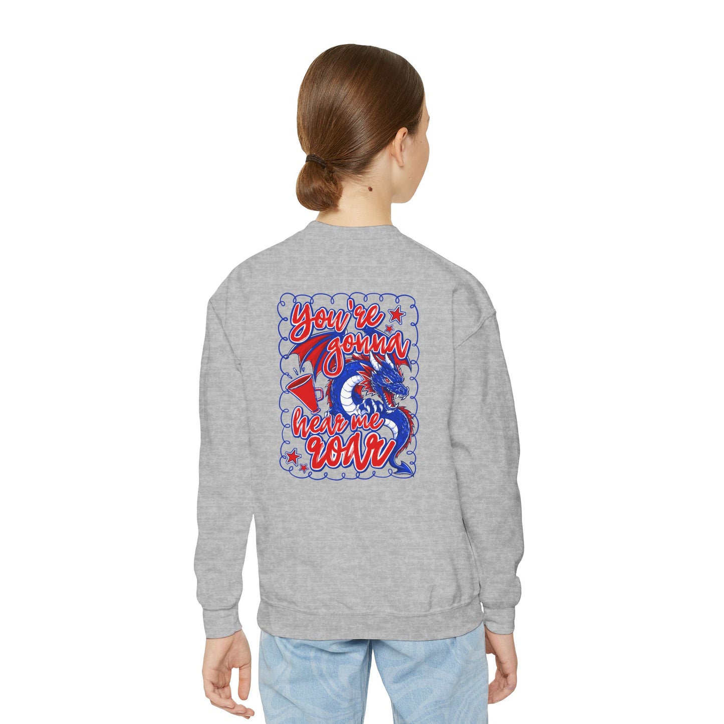 You're Gonna Hear Me Roar Youth Crewneck Sweatshirt