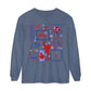 Cheer Icon Grid Long Sleeve Tee (Comfort Colors)