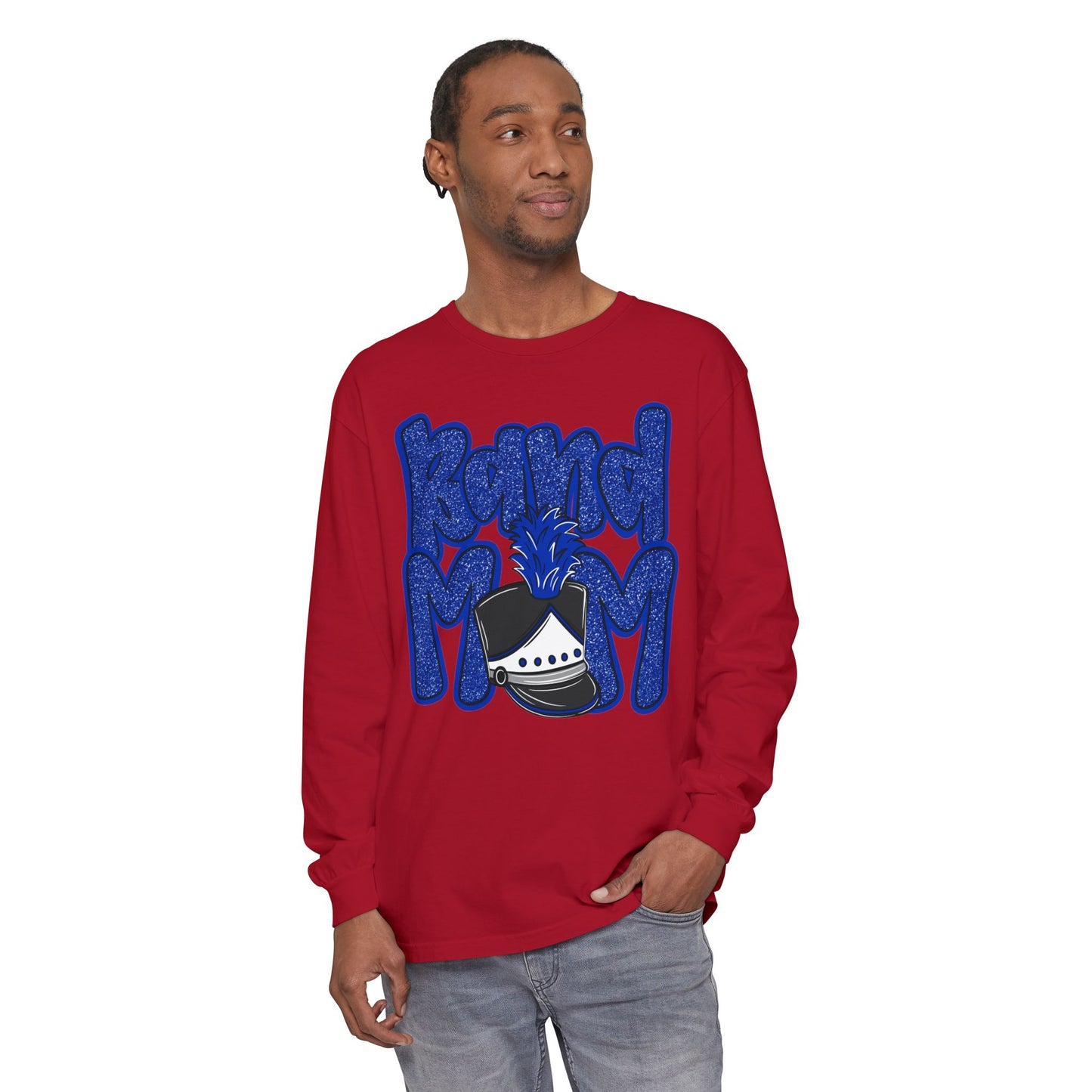 Band Mom Hat Long Sleeve Tee (Comfort Colors)