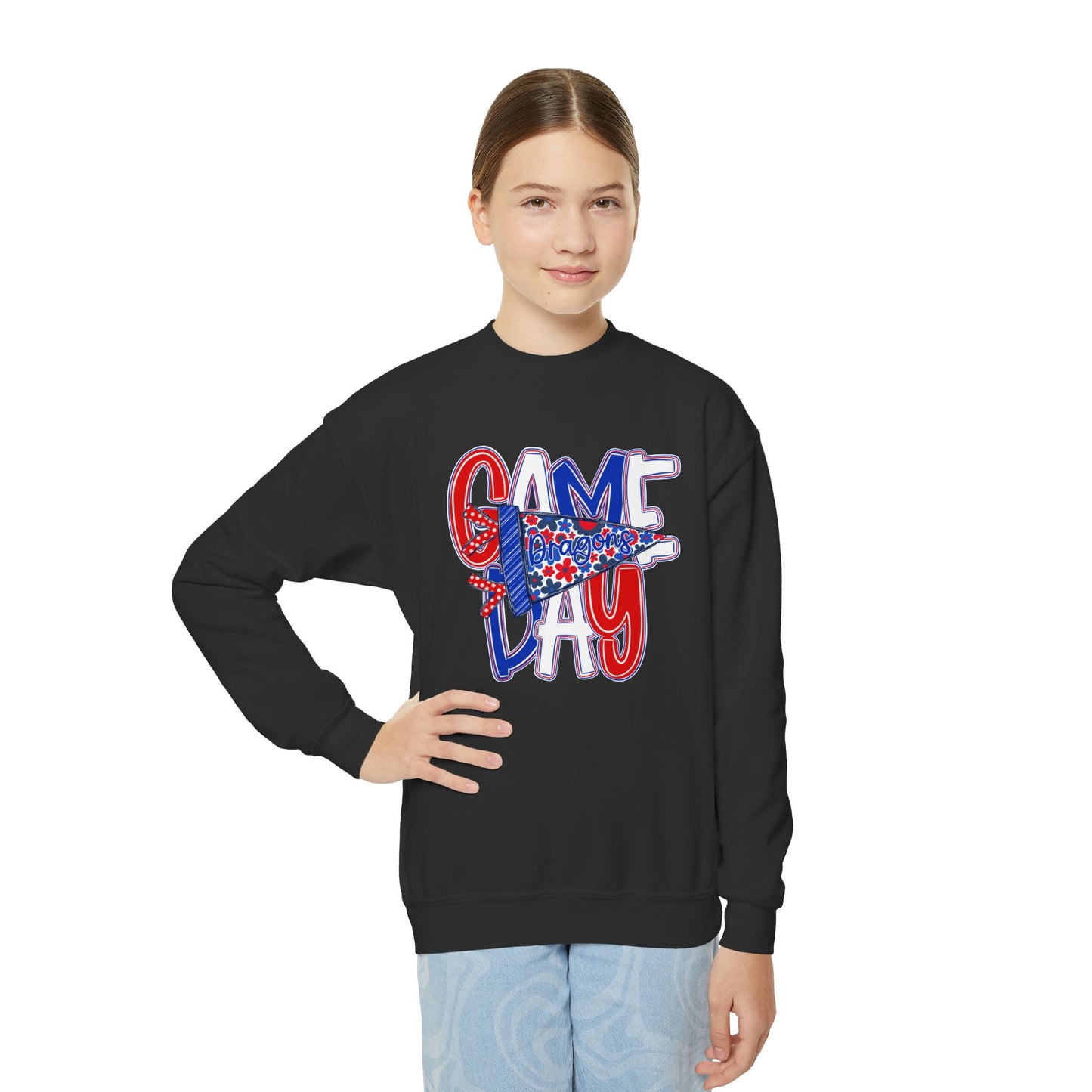 Game Day Dragons Youth Crewneck Sweatshirt