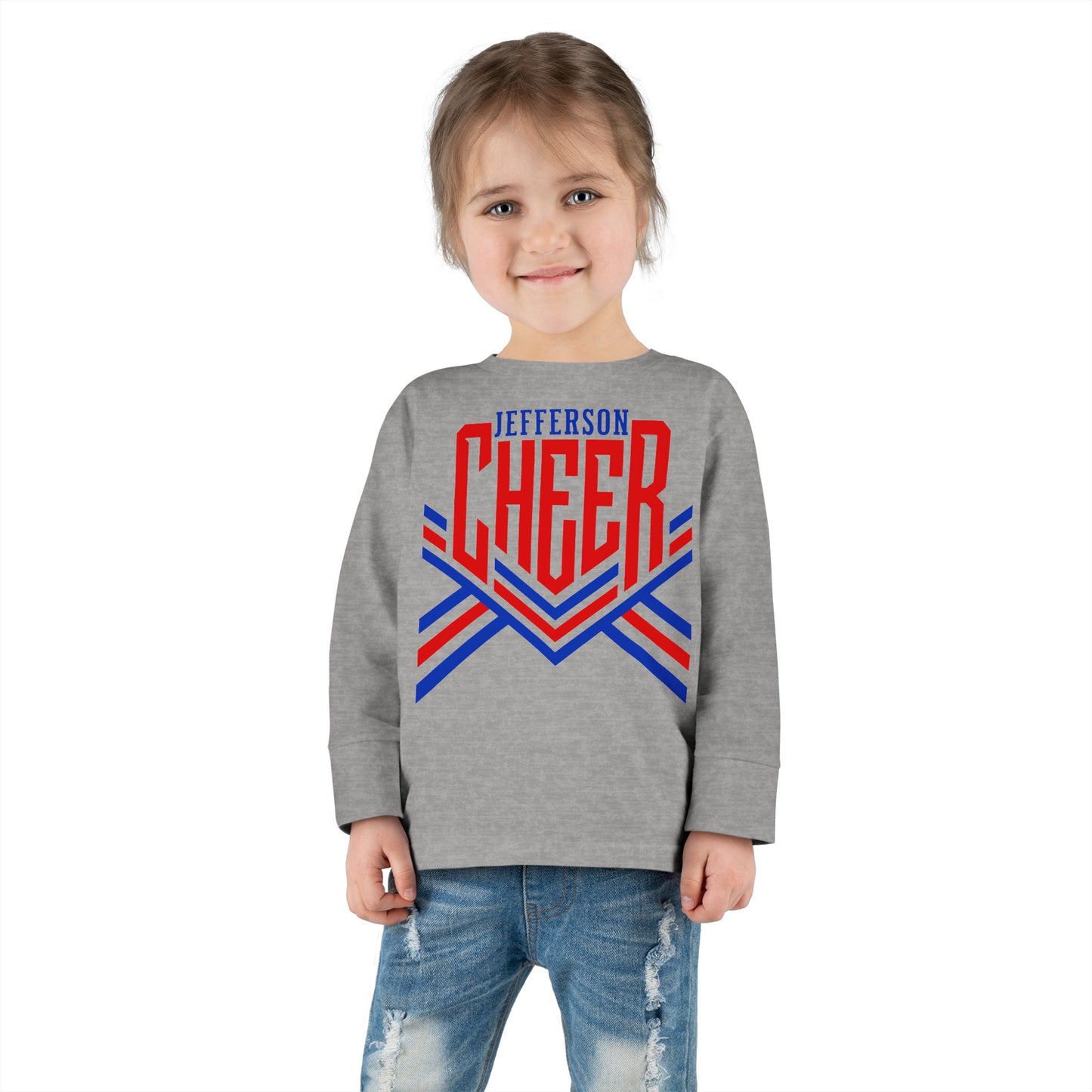 Jefferson Cheer Toddler Long Sleeve Tee