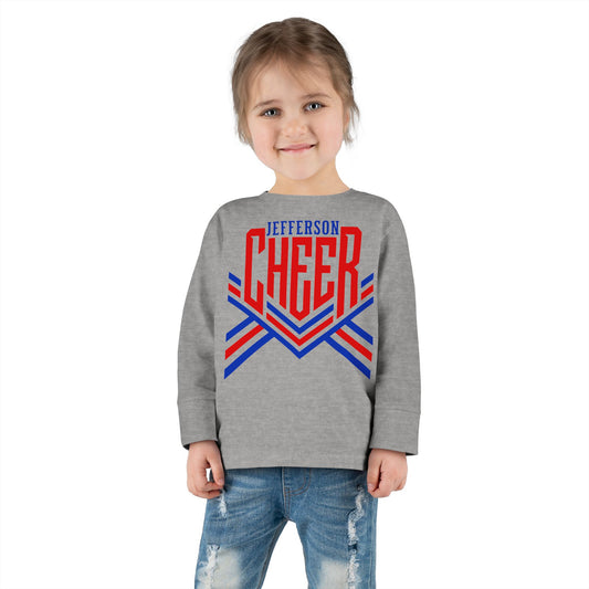 Jefferson Cheer Toddler Long Sleeve Tee