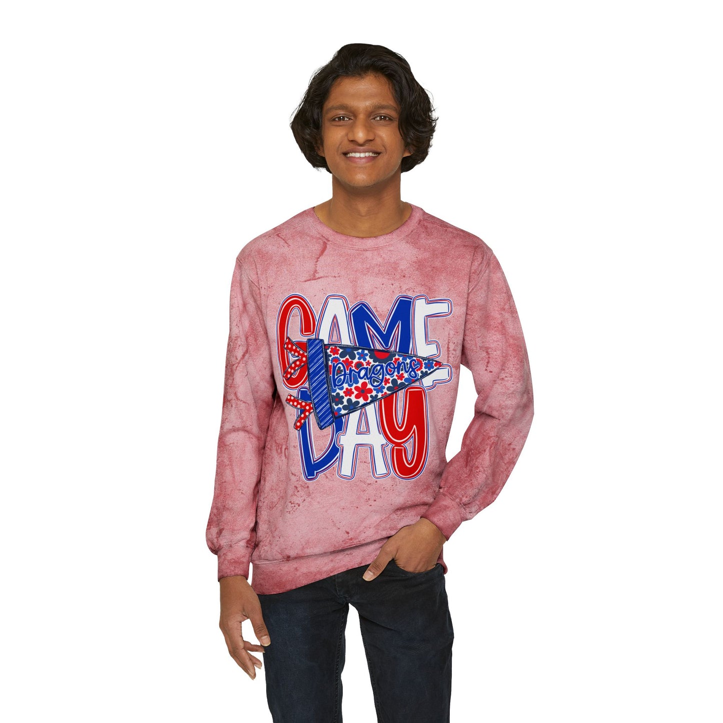 Game Day Dragons Tie Dye Sweatshirt