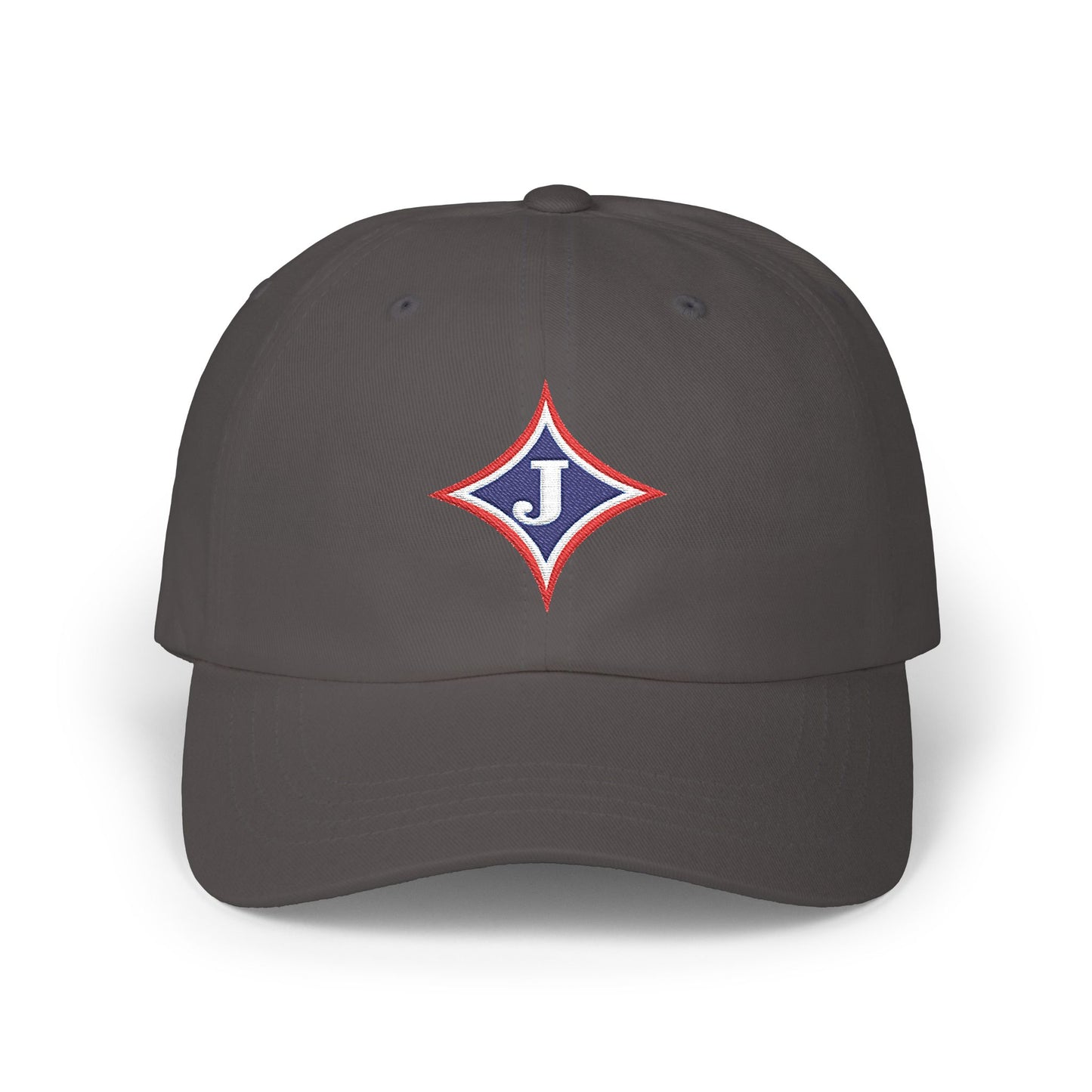 Embroidered Diamond 'J' Classic Dad Cap