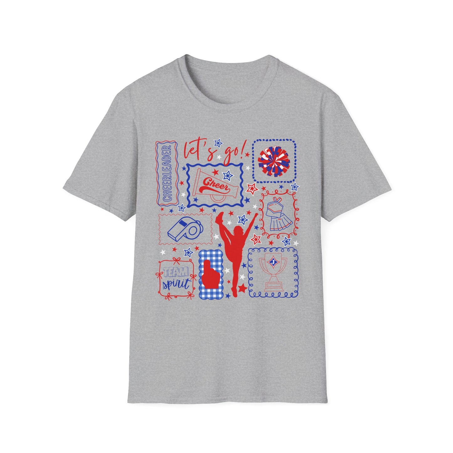 Cheer Icon Grid Short Sleeve Tee (Gildan)