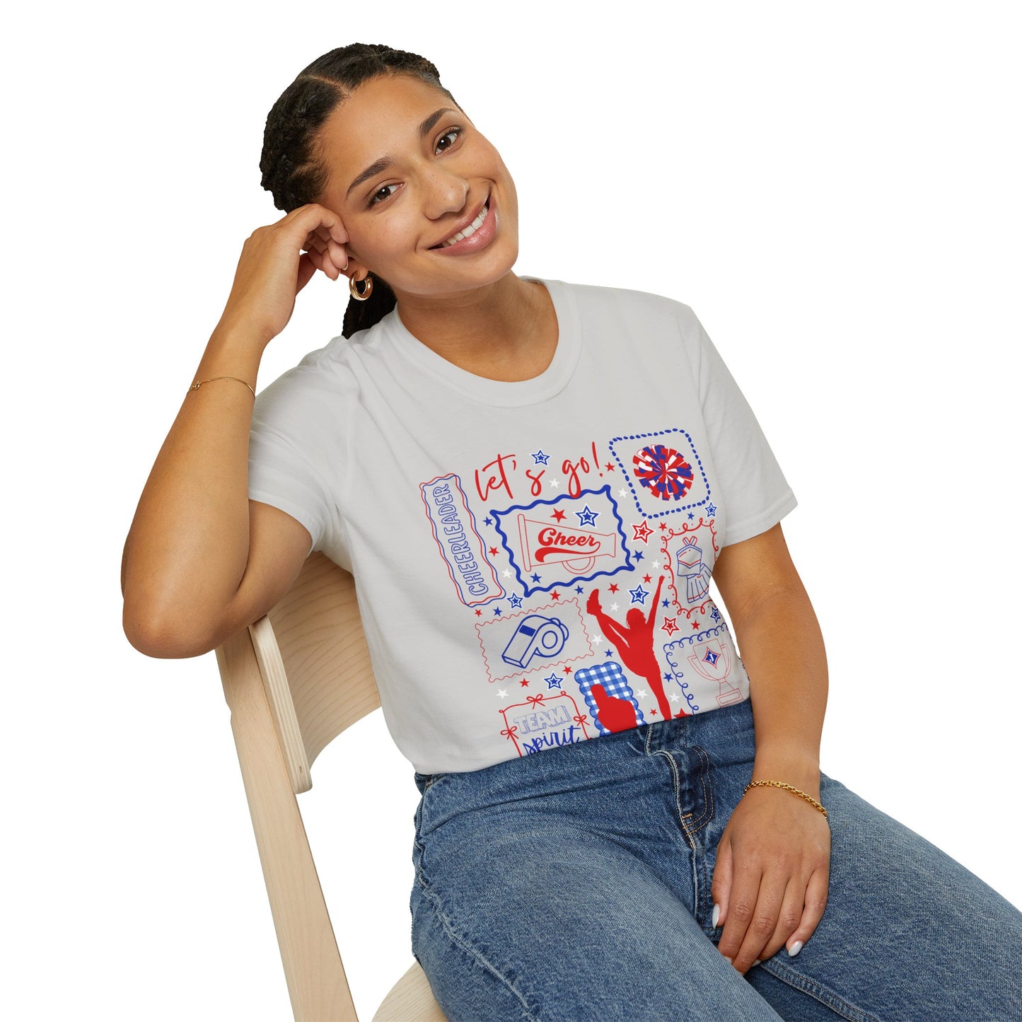 Cheer Icon Grid Short Sleeve Tee (Gildan)