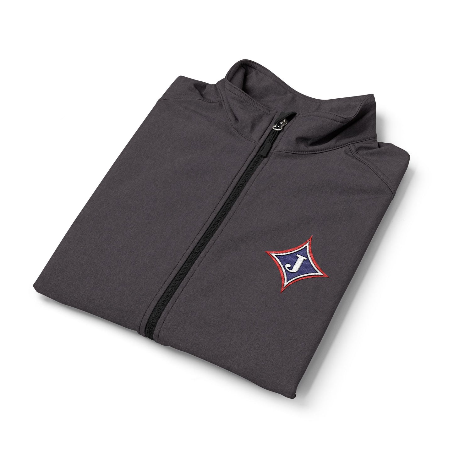 Jefferson J Diamond Embroidered Nautical Compass Soft Shell Vest — Men's Lightweight Windproof Vest