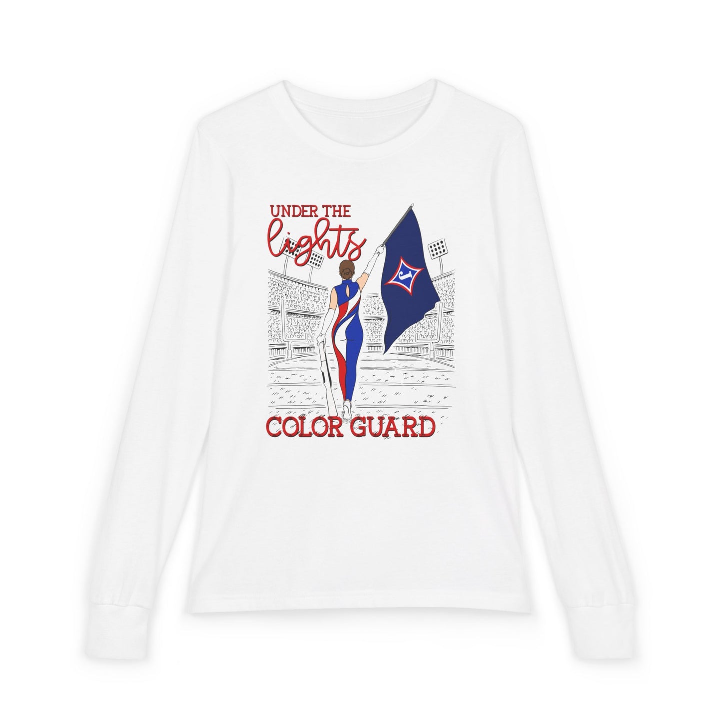 Under The Lights Color Guard Youth Long Sleeve Tee
