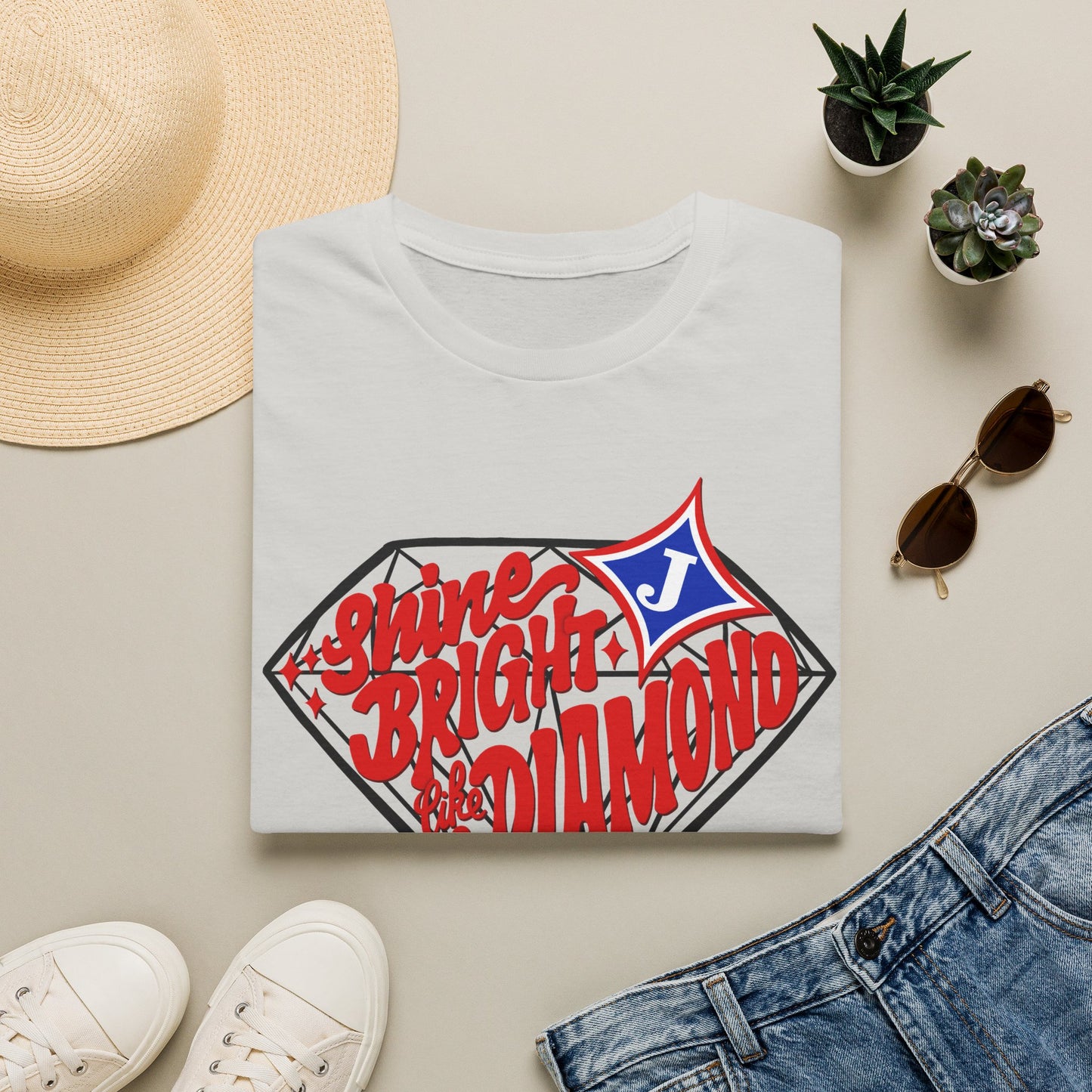 Shine Bright Like A Diamond Short Sleeve Tee (Gildan)