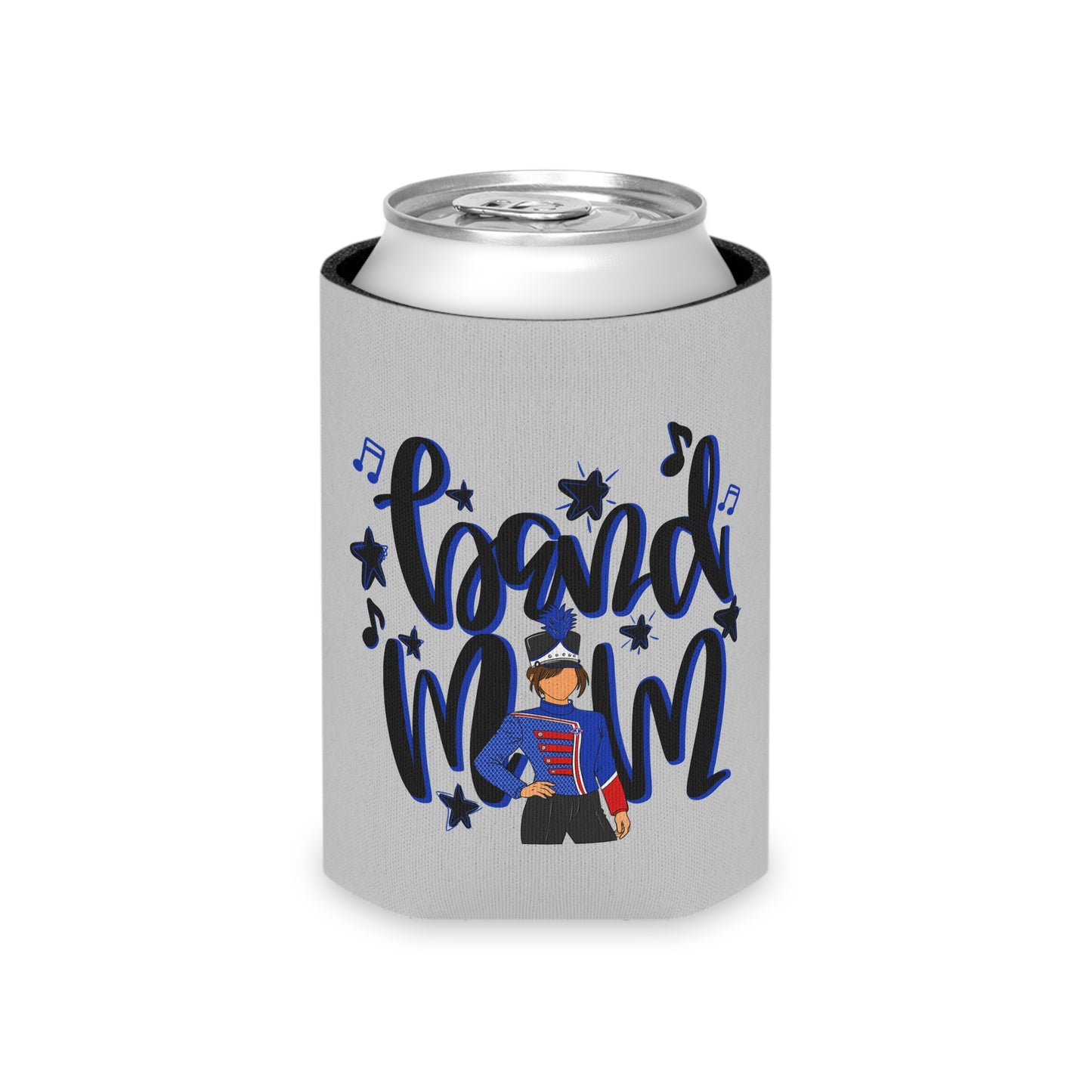 Band Mom Blue Girl Can Cooler