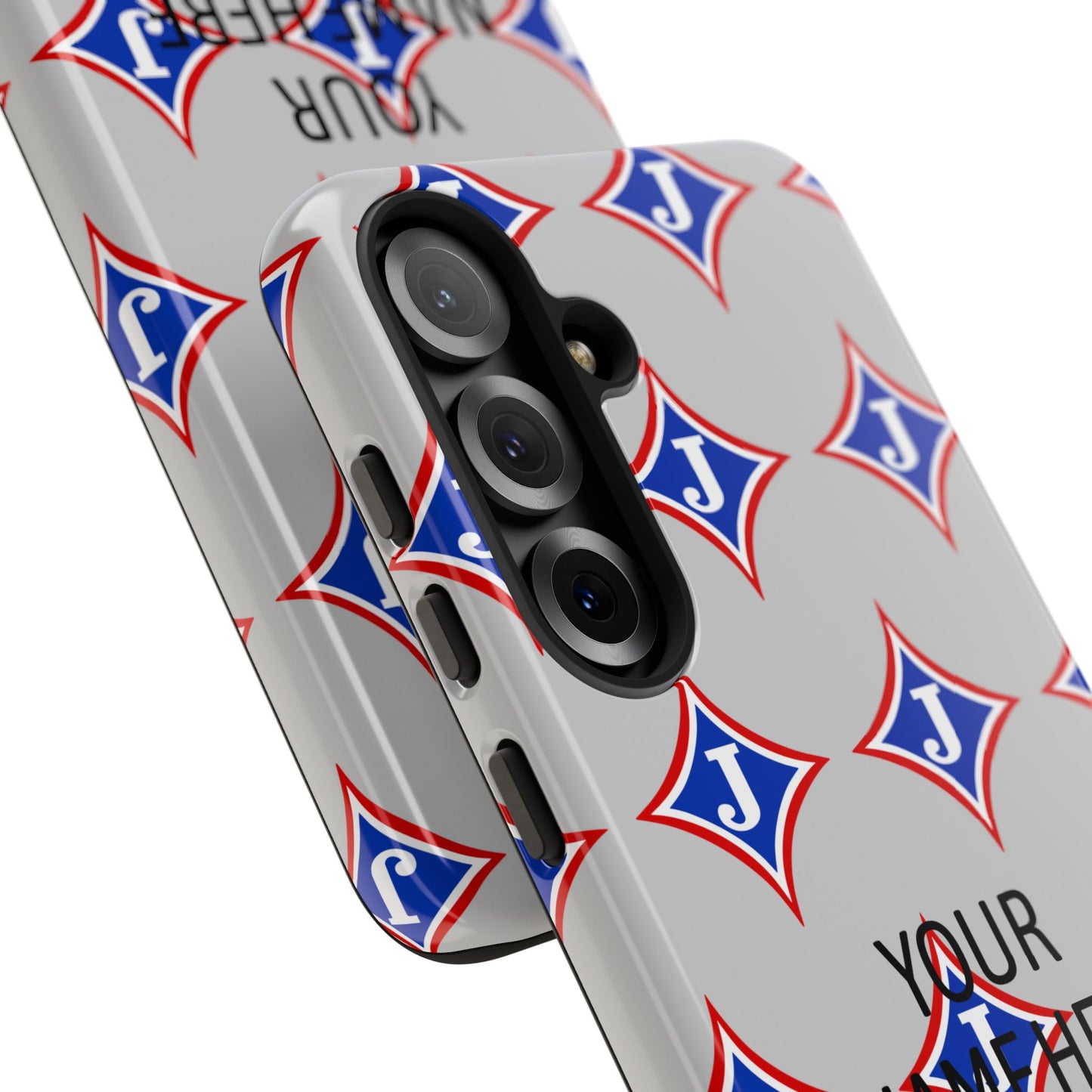 Jefferson J Diamond Personalized Tough Phone Case (Add Your Name)