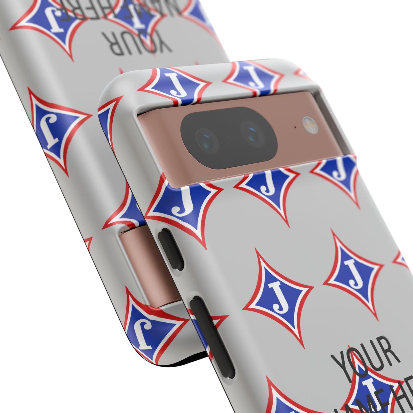 Jefferson J Diamond Personalized Tough Phone Case (Add Your Name)