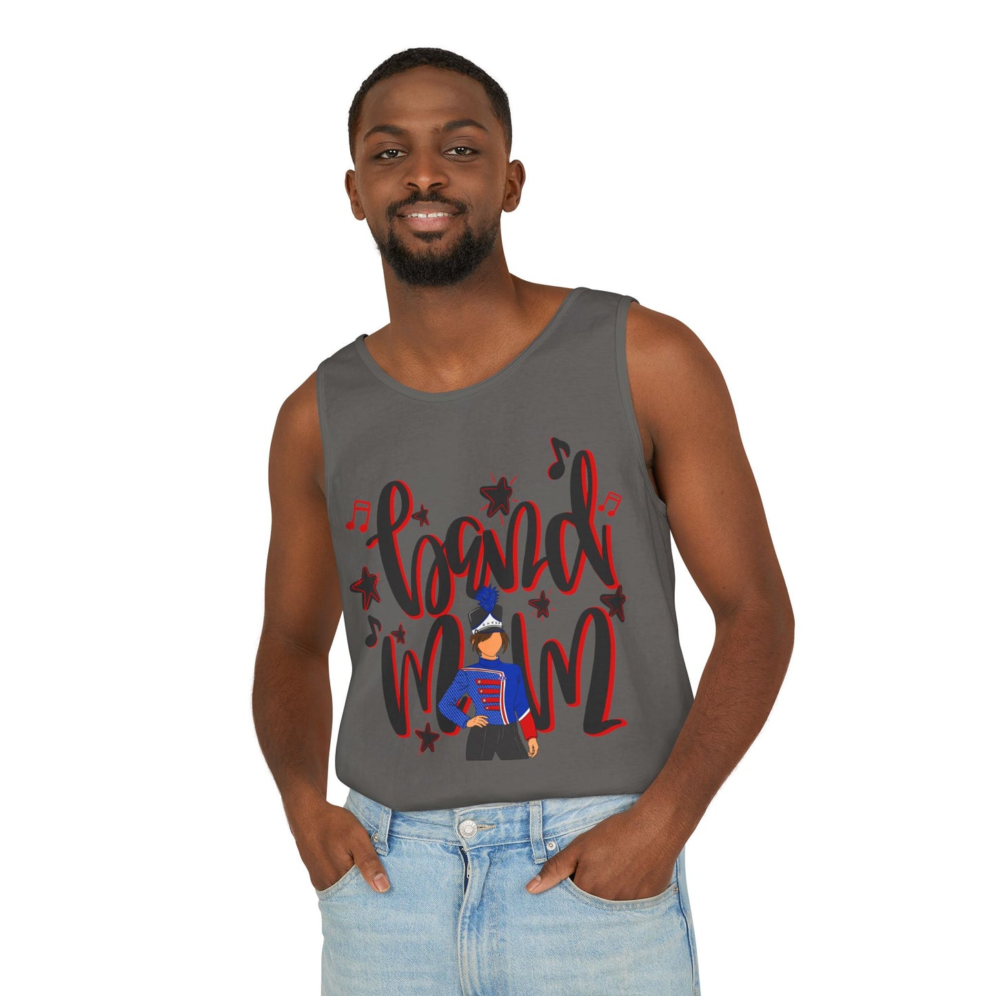 Band Mom Red Girl UnisexTank Top (Comfort Colors)