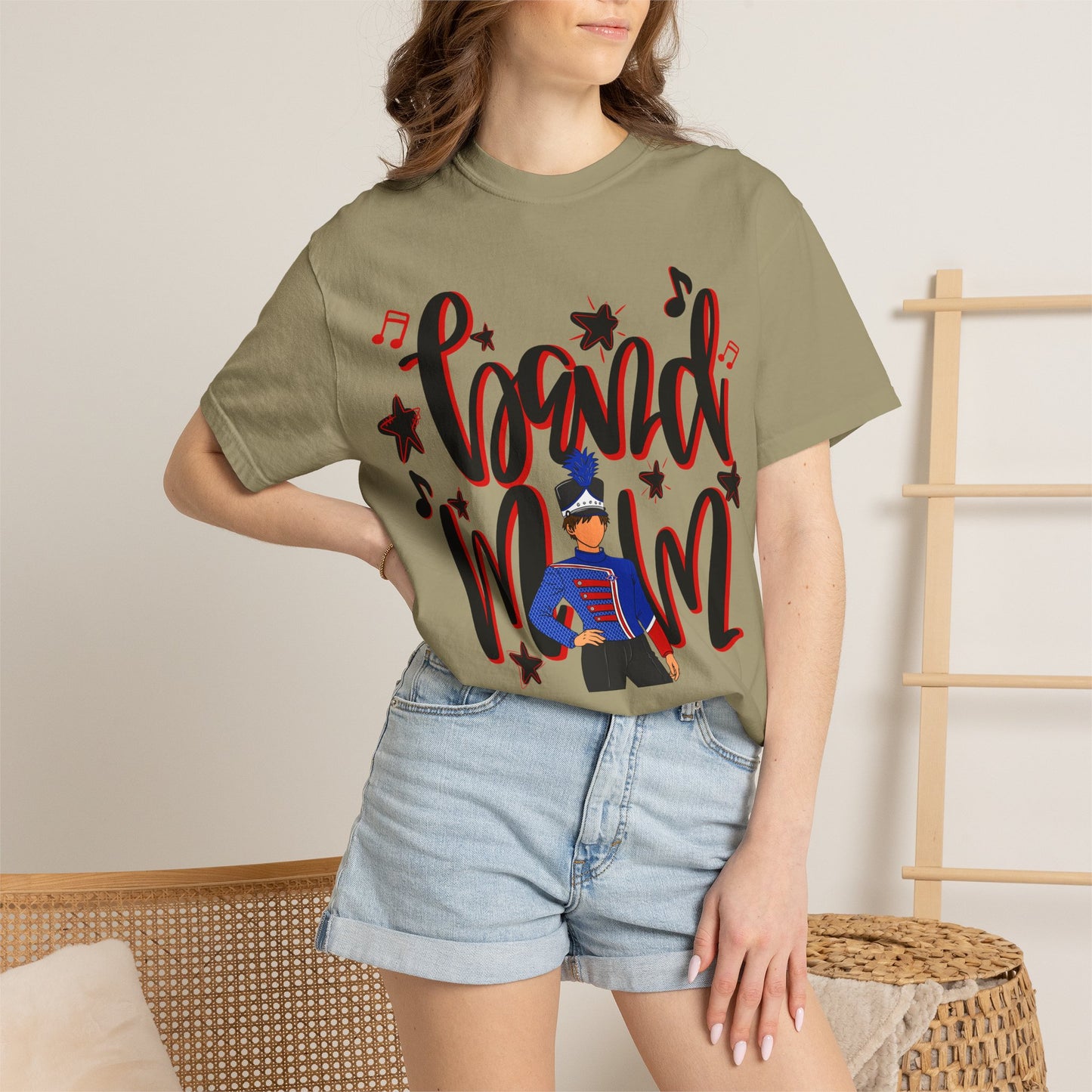 Band Mom Red Boy Short Sleeve Tee (Comfort Colors)