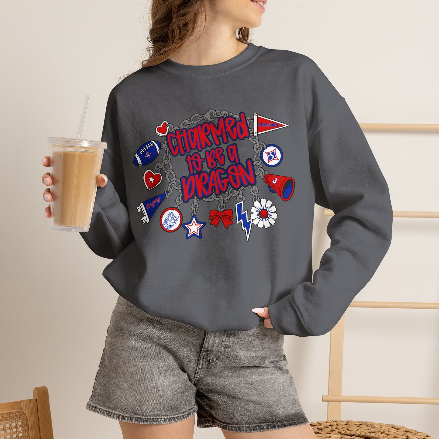 Charmed To Be A Dragon Sweatshirt (Gildan)