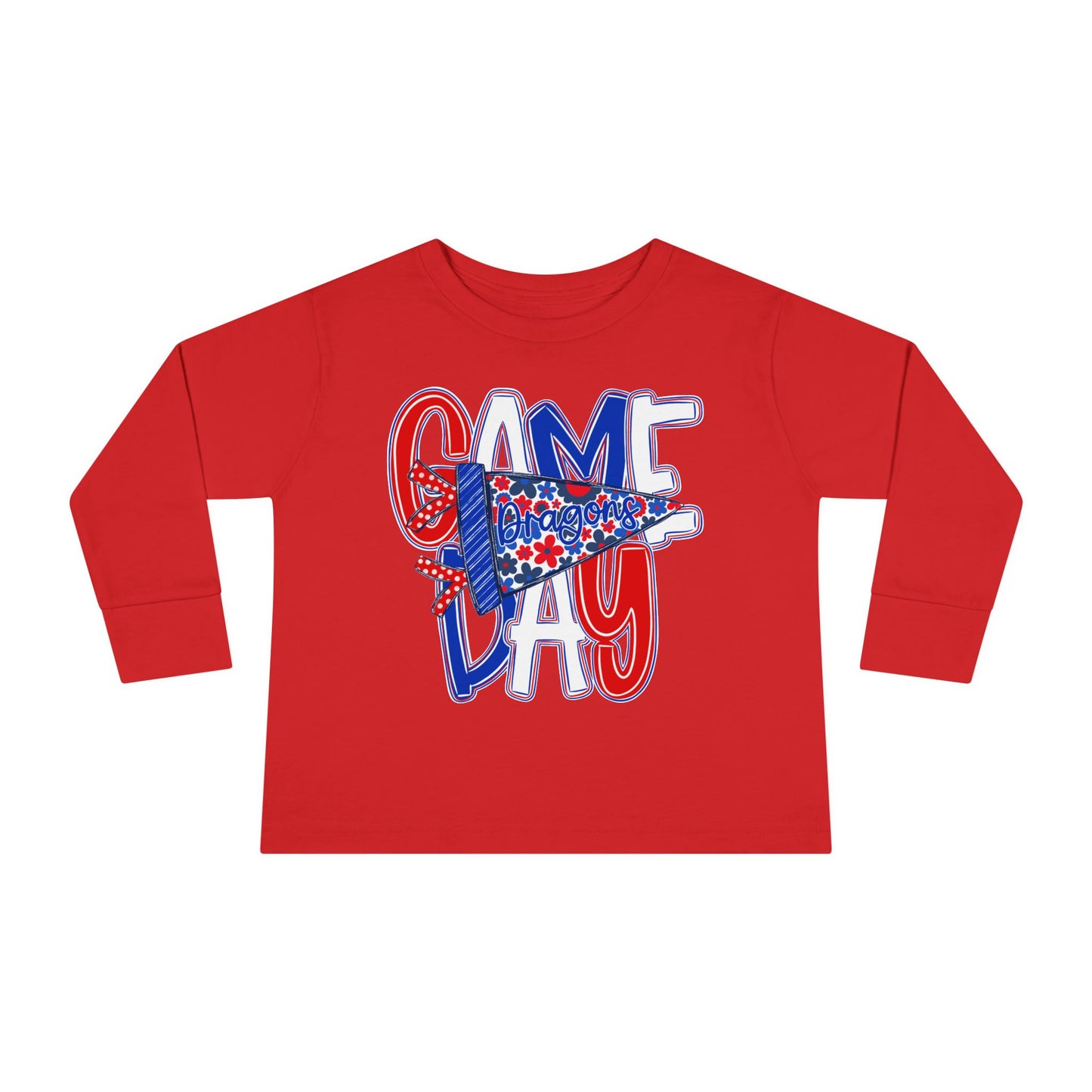 Game Day Dragons Toddler Long Sleeve Tee