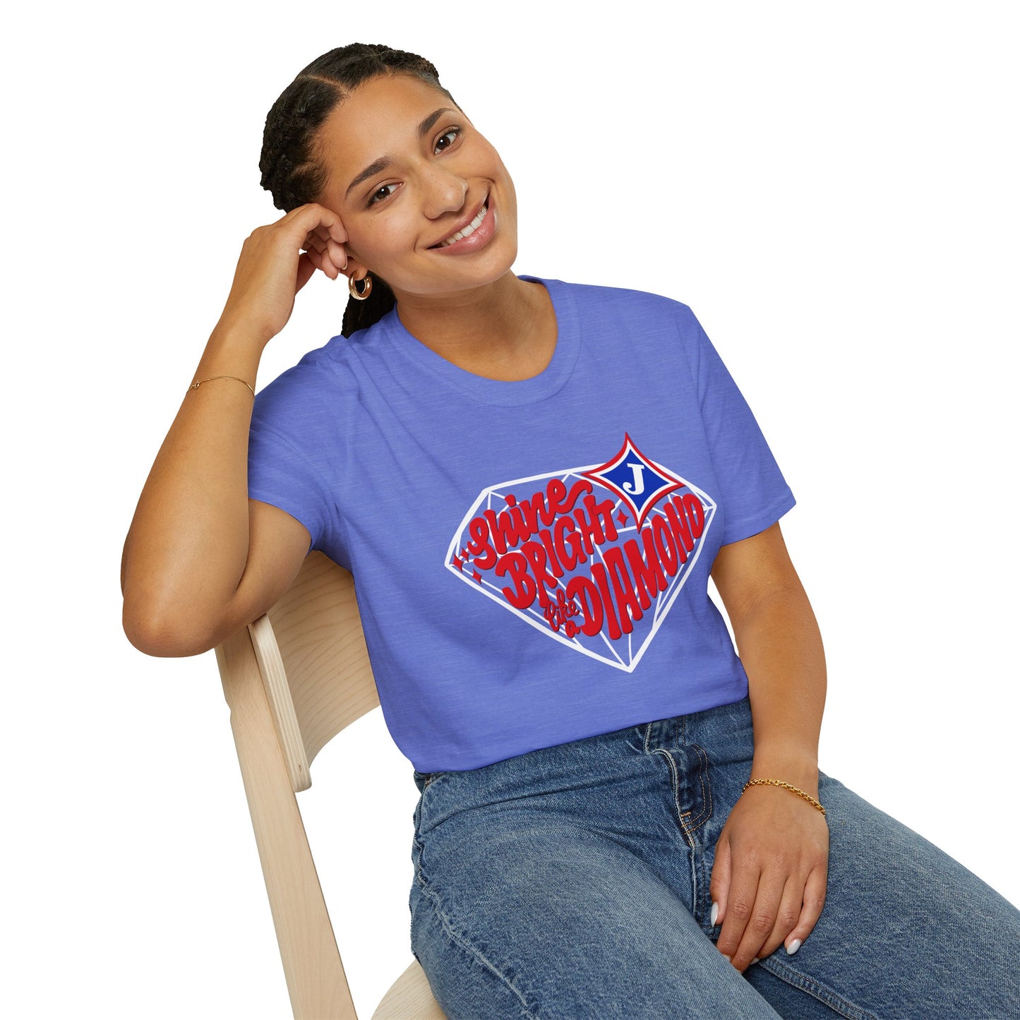 Shine Bright Like A Diamond Short Sleeve Tee (Gildan)