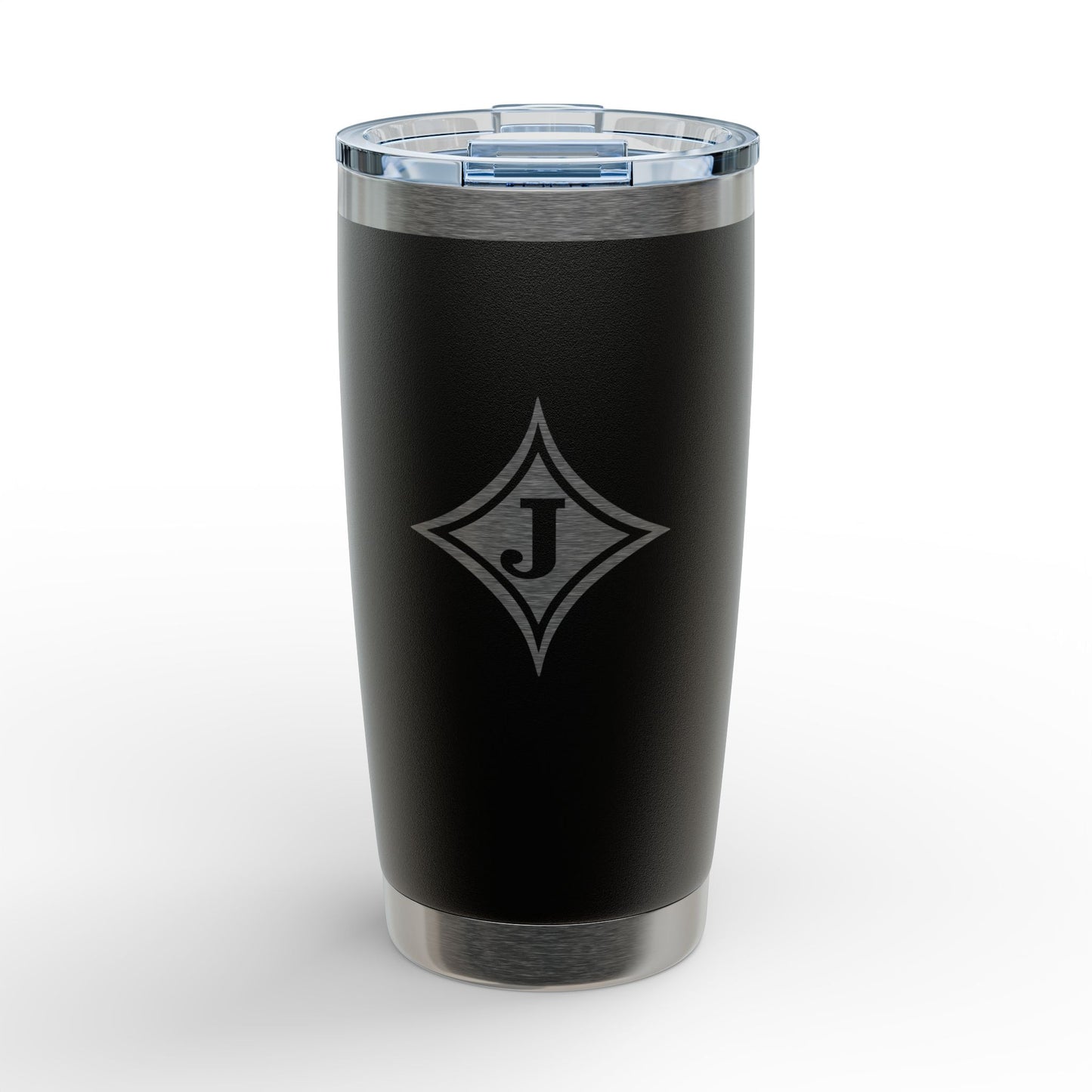 Jefferson J Diamond Engraved Monogram 20oz Tumbler