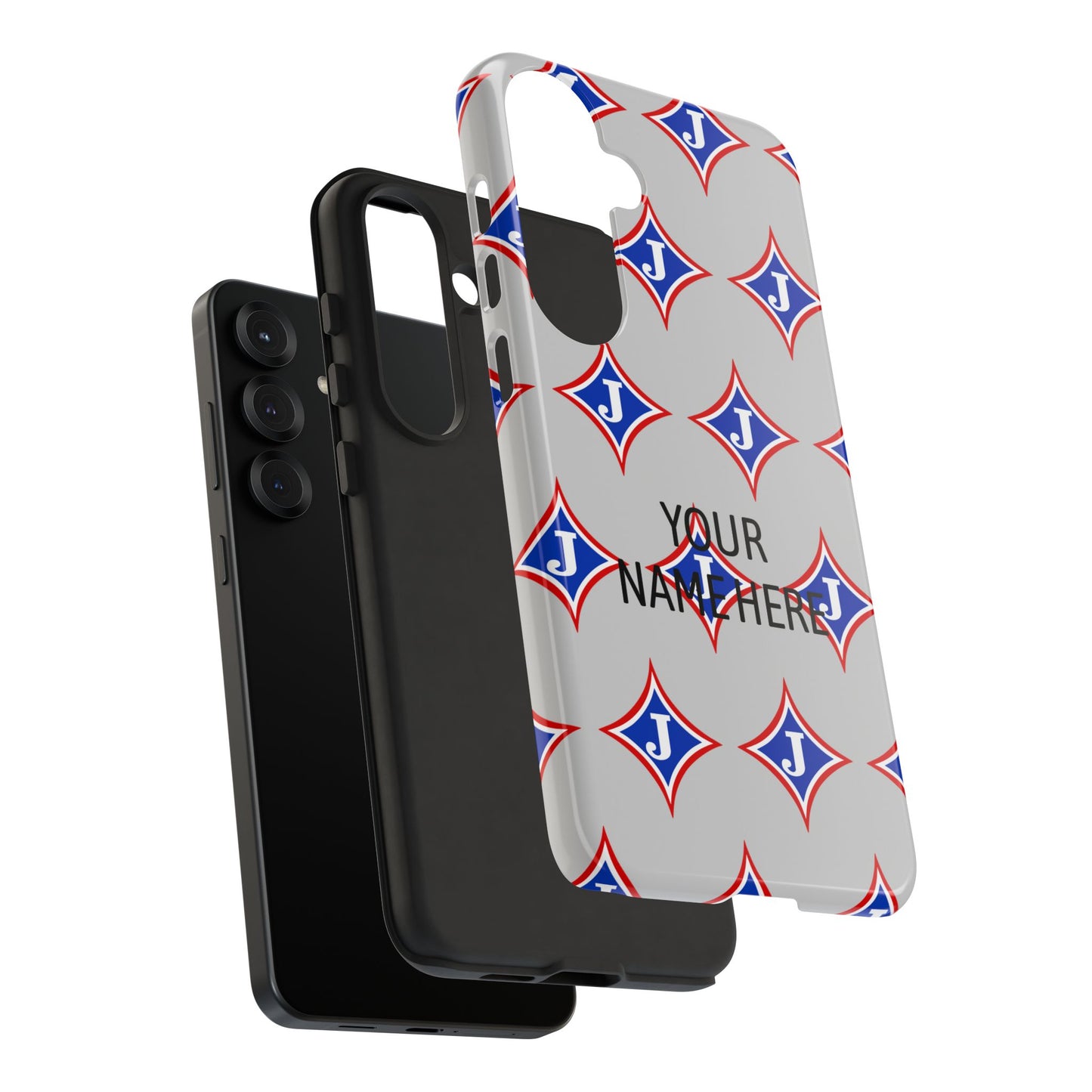 Jefferson J Diamond Personalized Tough Phone Case (Add Your Name)