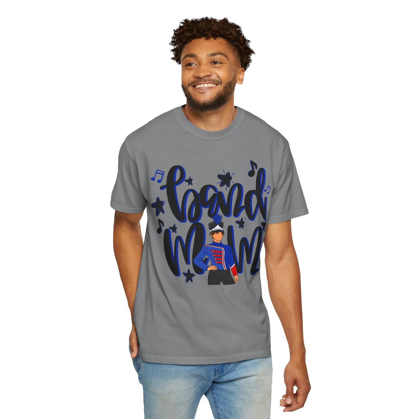 Band Mom Blue Boy Short Sleeve Tee (Comfort Colors)