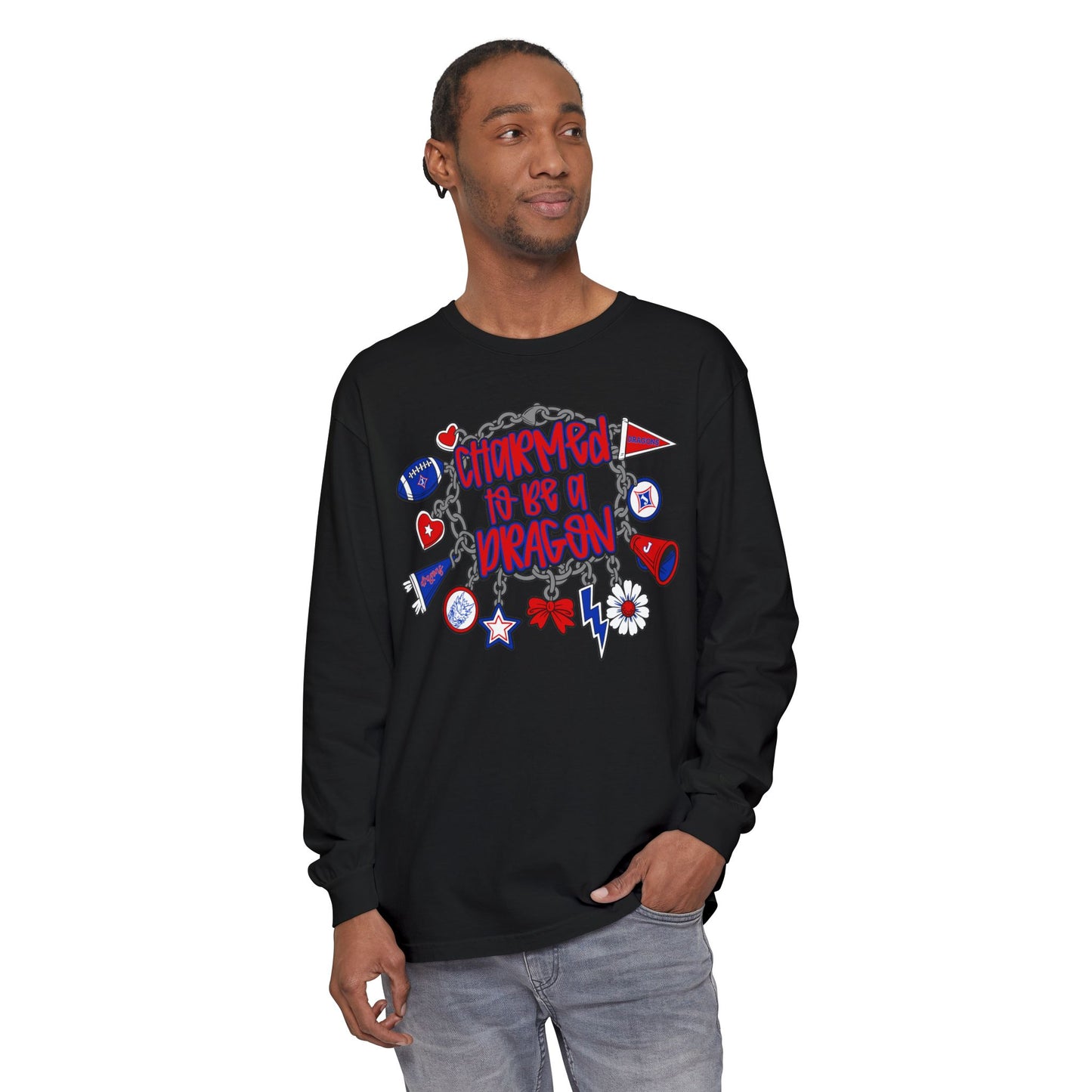 Charmed To Be A Dragon Long Sleeve Tee (Comfort Colors)