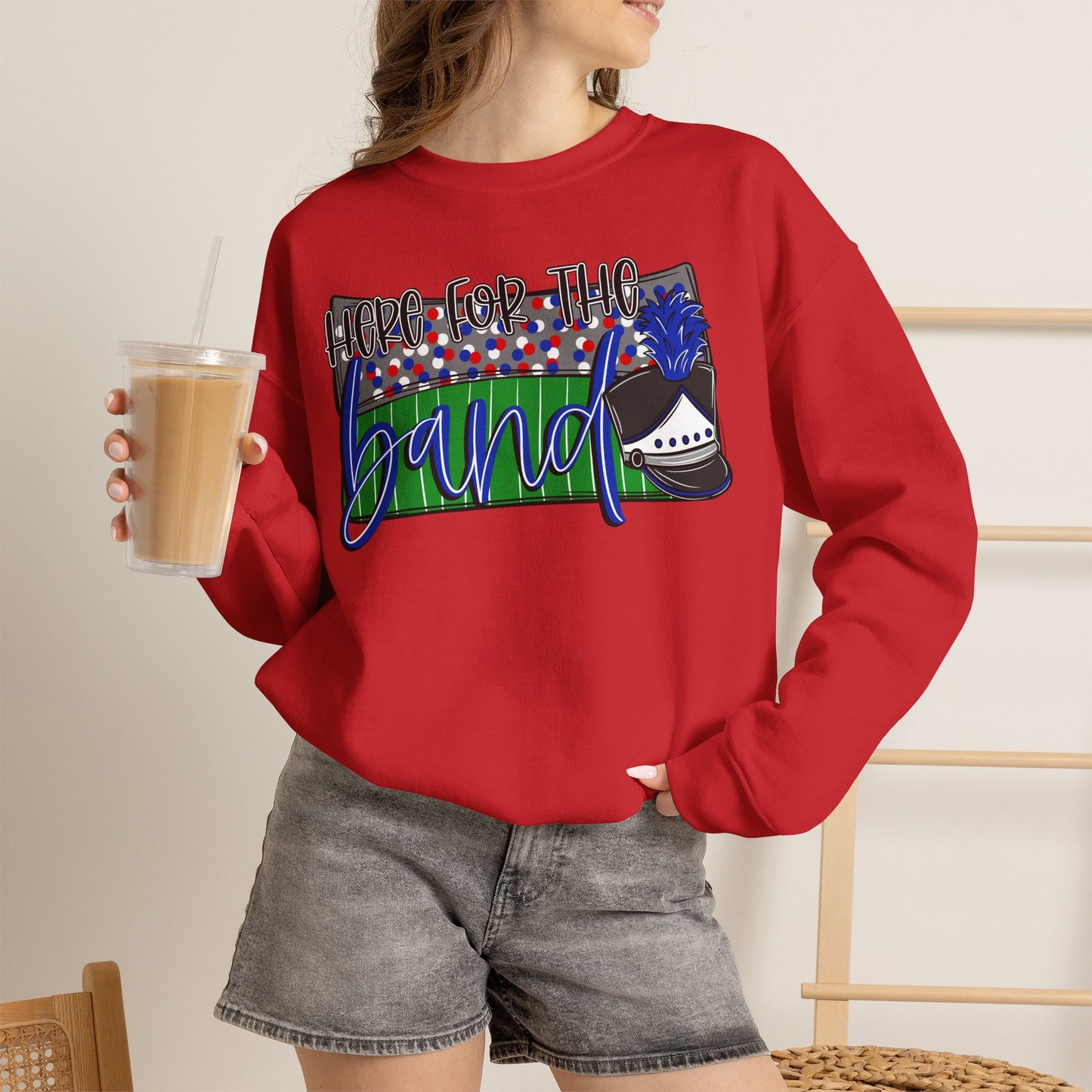 Here For The Band Sweatshirt (Gildan)