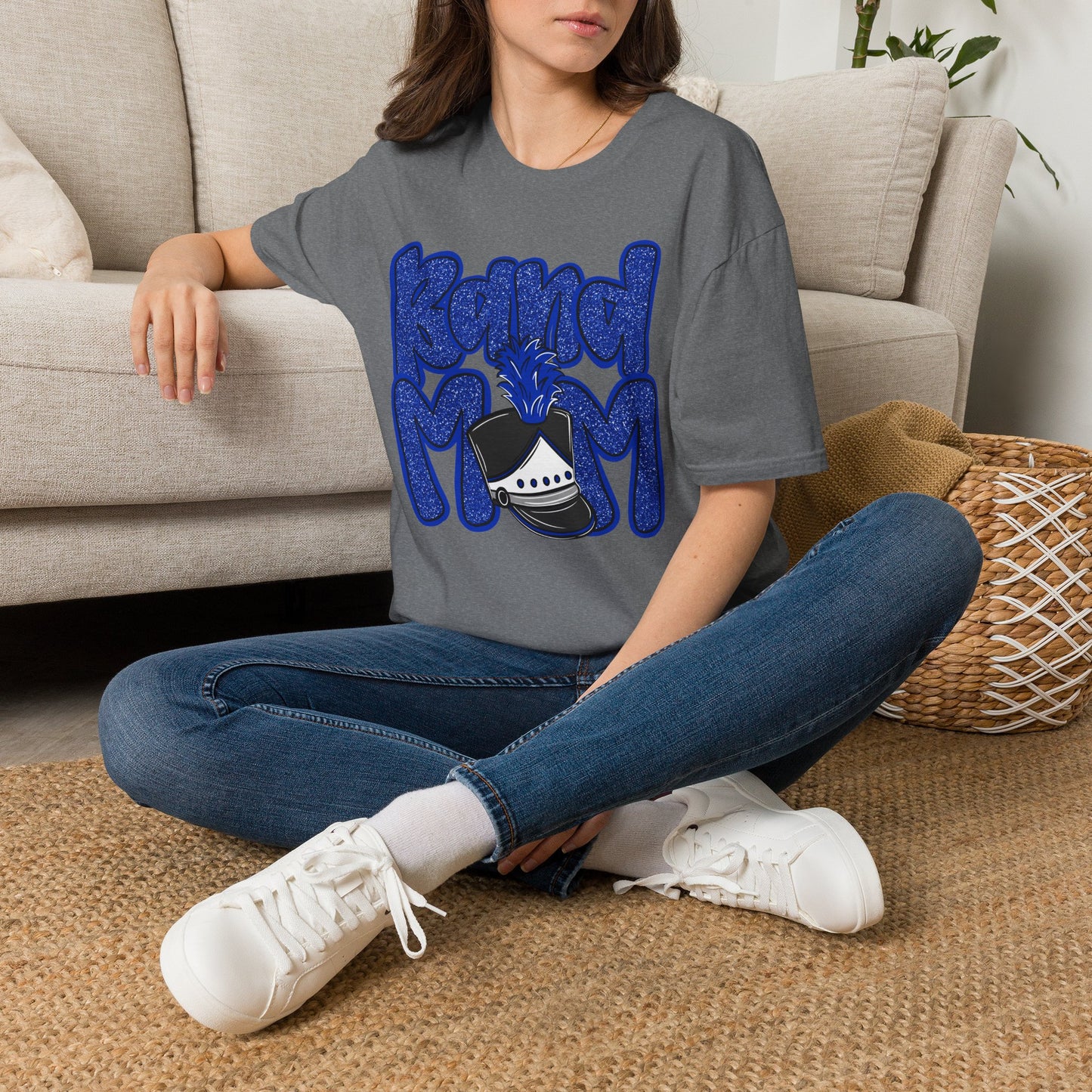 Band Mom Hat Short Sleeve Tee (Gildan)