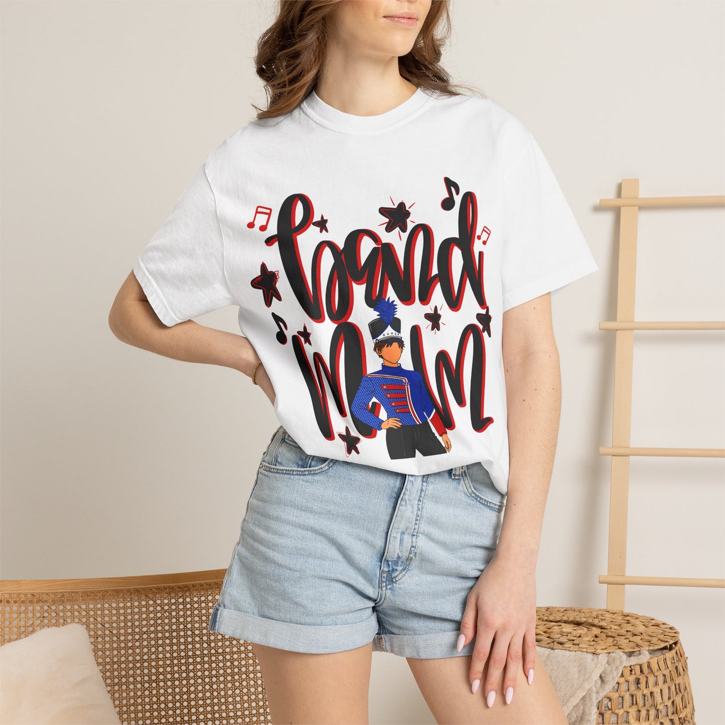 Band Mom Red Boy Short Sleeve Tee (Comfort Colors)