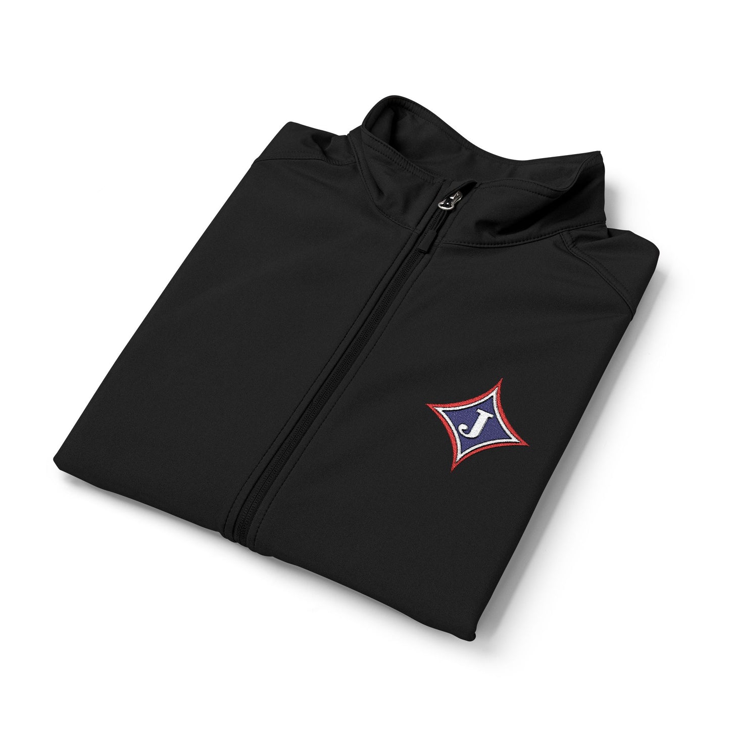 Jefferson J Diamond Embroidered Nautical Compass Soft Shell Vest — Men's Lightweight Windproof Vest