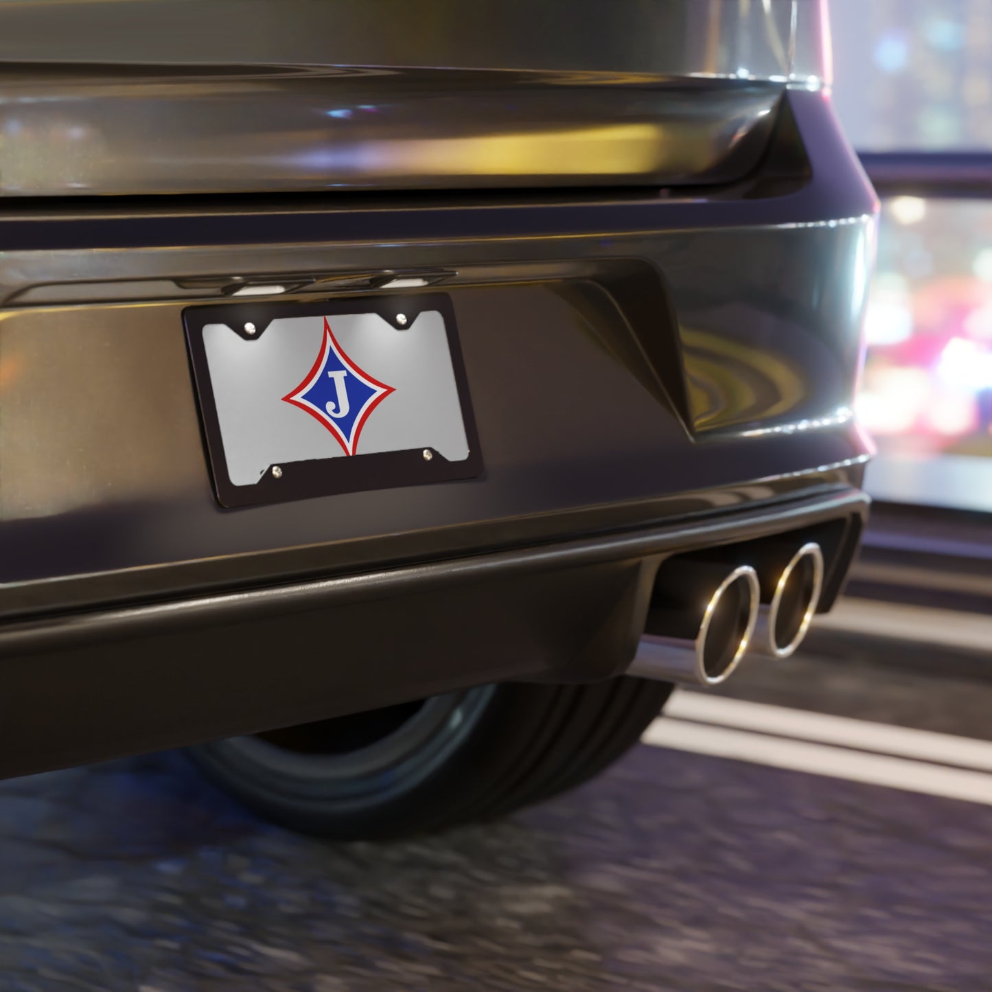Jefferson Diamond Vanity Plate