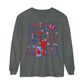 Cheer Icon Grid Long Sleeve Tee (Comfort Colors)