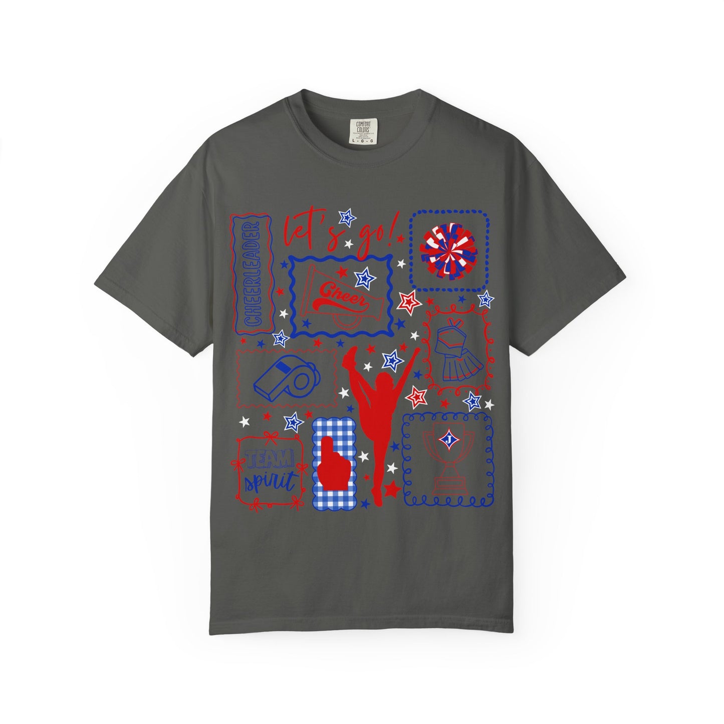 Cheer Icon Grid Short Sleeve Tee (Comfort Colors)